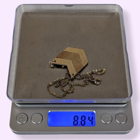 (2/$20) V. Josh 1:96 Chevron Pendant Necklace - Picture 6 of 6